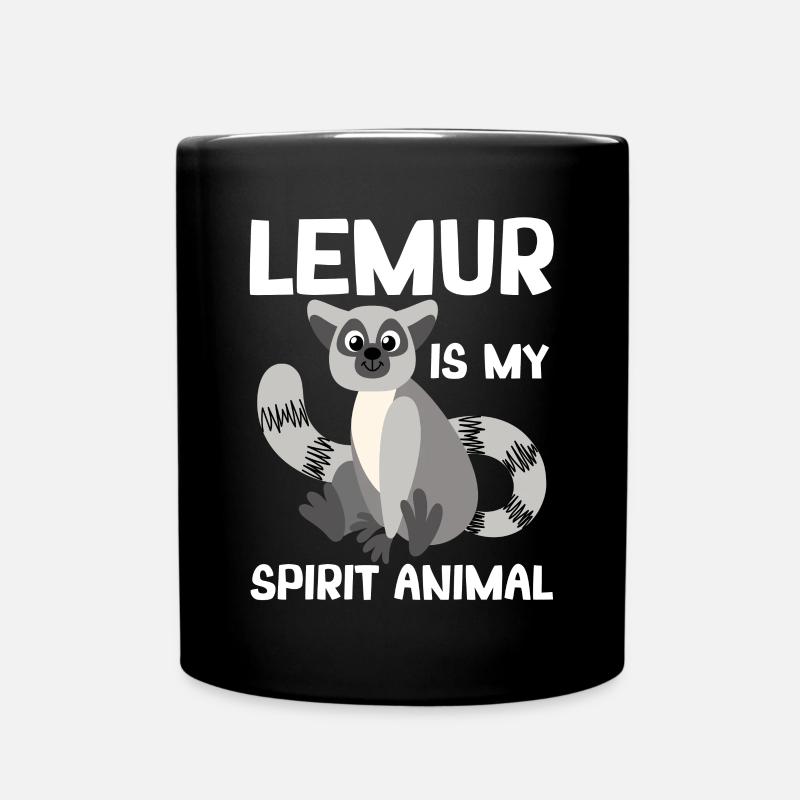 Lemur - Tasse einfarbig - Schwarz