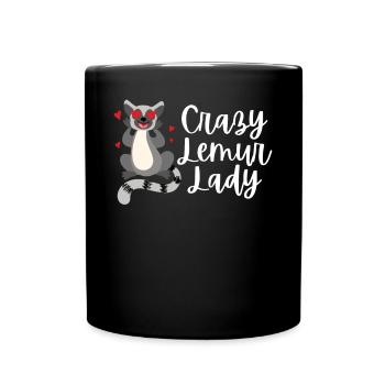 Lemur - Full Colour Mug - black - Front