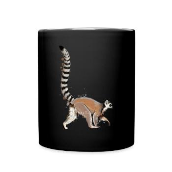 Lemur - Full Colour Mug - black - Front