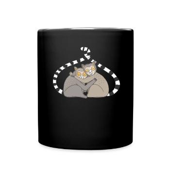 Lemur - Full Colour Mug - black - Front