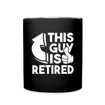 Dieser Typ ist im Ruhestand - Lustiger Ruhestand Rentner Stift - Tasse einfarbig - Schwarz - Vorne