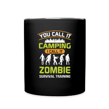 Camping Plein air Campeur de montagne Randonnées Camping - Mug uni - noir - Devant