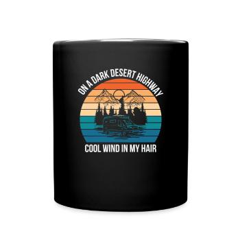 Camping Outdoor Mountain Camper Wandern Camping - Tasse einfarbig - Schwarz - Vorne