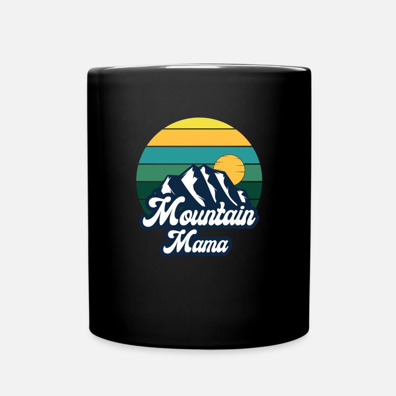 Camping Outdoor Mountain Camper Wandern Camping - Tasse einfarbig - Schwarz