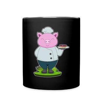 Cuisson du porc Cuisson de la viande - Mug uni - noir - Devant