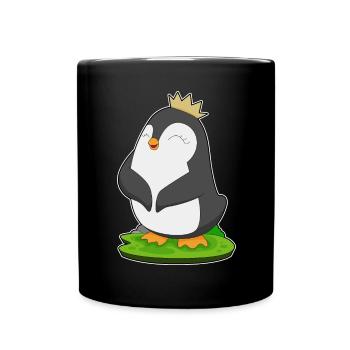 Couronne de Pingouin - Mug uni - noir - Devant