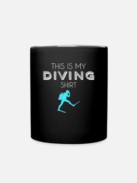 chemise de plongée - Mug uni - noir