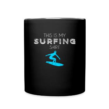 Chemise de surf - Mug uni - noir - Devant