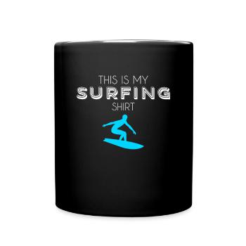 Chemise de surf - Mug uni - noir - Devant