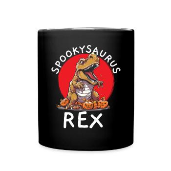 Dinosaur Halloween Trick Or Treat Dino Lover - Full Colour Mug - black - Front