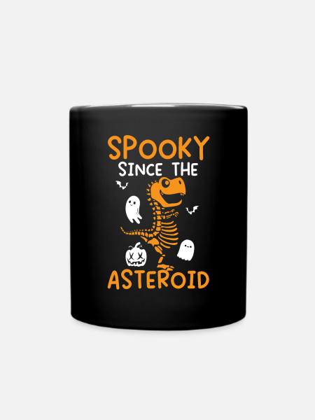 Dinosaurier Halloween Süßes oder Saures Dino Liebhaber - Tasse einfarbig - Schwarz