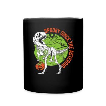 Dinosaur Halloween Trick Or Treat Dino Lover - Full Colour Mug - black - Front
