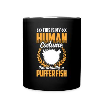 Juste un costume de poisson-globe poisson géant - Mug uni - noir - Devant
