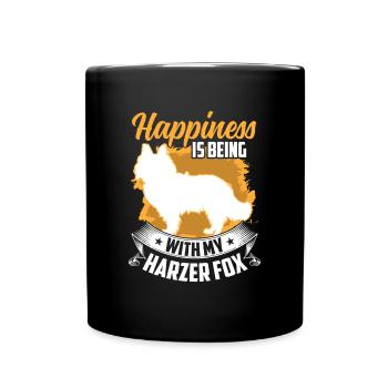 Le renard du Harz vous rend heureux Renard de troupeau - Mug uni - noir - Devant