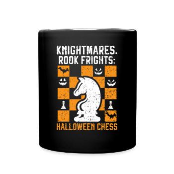 Jeu de plateau d’échecs Halloween Trick Or Treat - Mug uni - noir - Devant