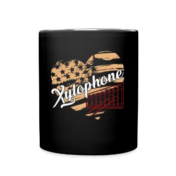 Xylophone Xylophone Flag - Full Colour Mug - black - Front