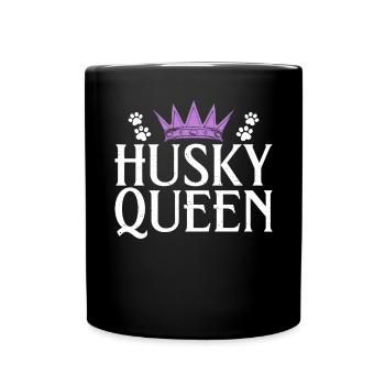 Cadeaux de chien Husky - Mug uni - noir - Devant
