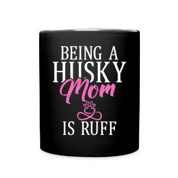 Cadeaux de chien Husky - Mug uni - noir - Devant