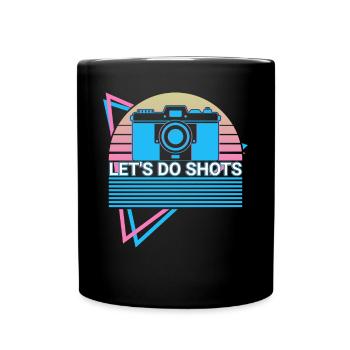 Kamera Fotografie Fotograf Retro - Tasse einfarbig - Schwarz - Vorne