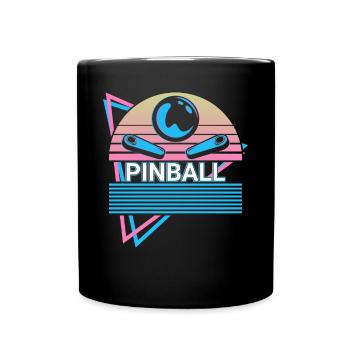 Pinball machine rétro - Mug uni - noir - Devant