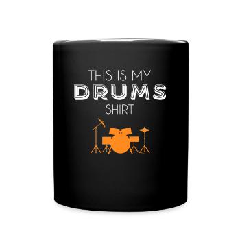 Chemise batterie - Mug uni - noir - Devant