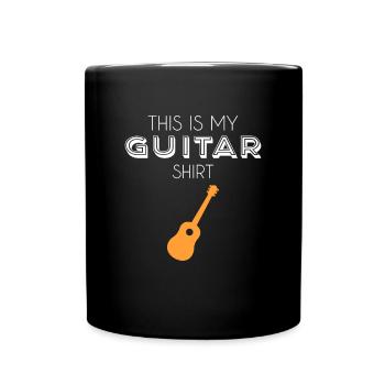 Chemise guitare - Mug uni - noir - Devant