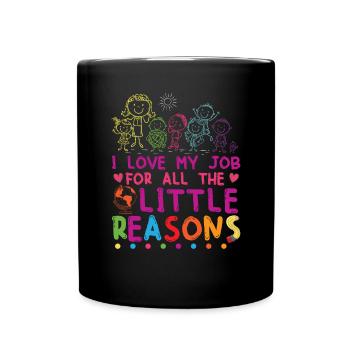 Cute Teaching School Classroom Daycare - Full Colour Mug - black - Front
