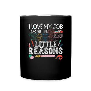 Garde d’enfants Enseignante Enseignante en garderie - Mug uni - noir - Devant