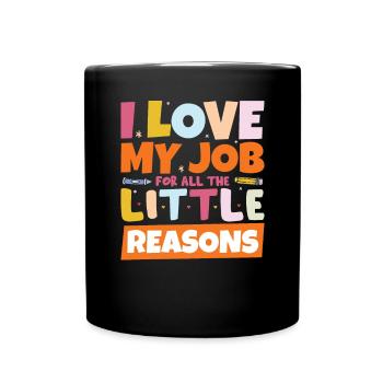 Enseignement - Mug uni - noir - Devant