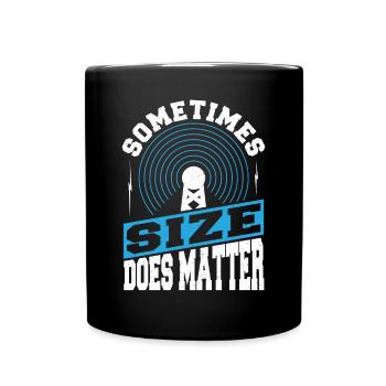 Sometimes Size Does Matter Ham Radio Signal Networ - Tasse einfarbig - Schwarz - Vorne