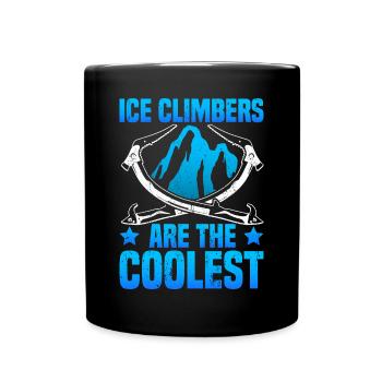 Escalade sur glace Ice Climber - Mug uni - noir - Devant