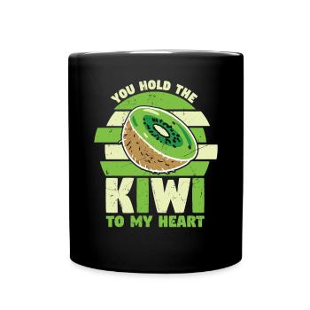 You Hold The Kiwi To My Heart - Tasse einfarbig - Schwarz - Vorne