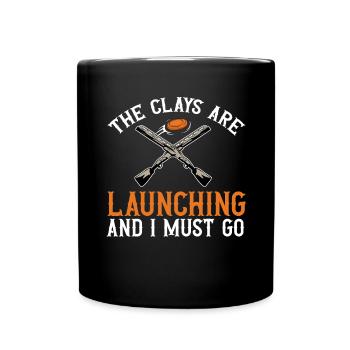 Tir au piège Tir au pigeon en argile Skeet - Mug uni - noir - Devant