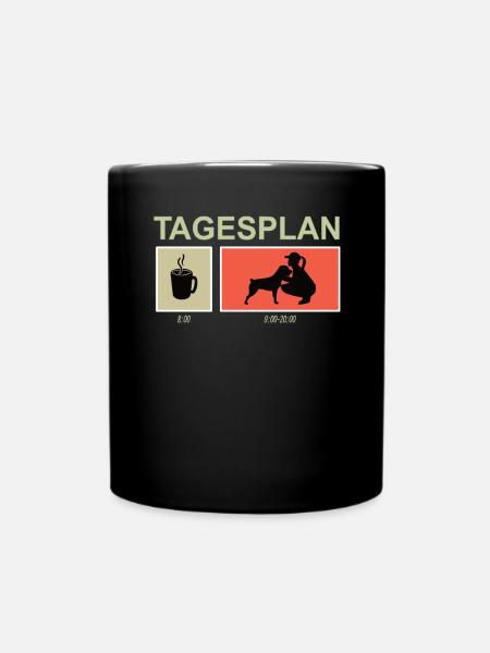 Hundezubehör Rottweiler Hundebesitzer - Tasse einfarbig - Schwarz