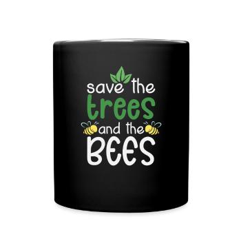 Imker Spruch Bienen Lustige Imkerei Zitat Biene - Tasse einfarbig - Schwarz - Vorne
