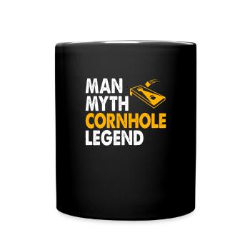 Cornhole-Spieler Cornhole-Team-Cornhole-Spiel - Tasse einfarbig - Schwarz - Vorne