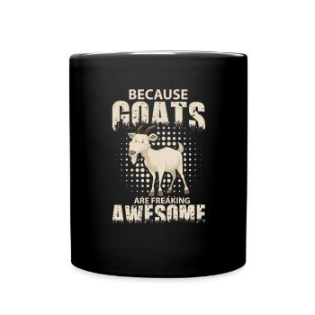 Amoureux des chèvres Dire Hommes Femmes Chèvres Citation - Mug uni - noir - Devant