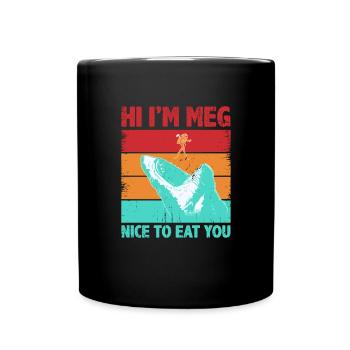 Hai Spruch Hai Kostüm Lustiger Hai Liebhaber - Tasse einfarbig - Schwarz - Vorne