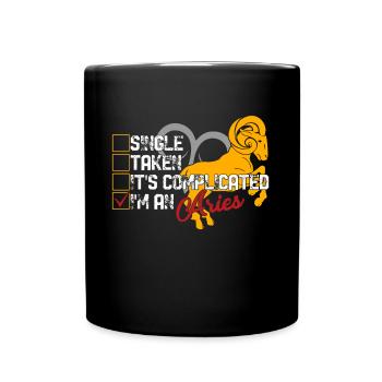 Aries I'm An Aries Horoscope - Full Colour Mug - black - Front