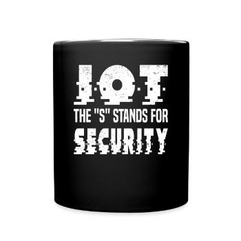 Internet Of Things IOT Programmer Admin IT - Full Colour Mug - black - Front