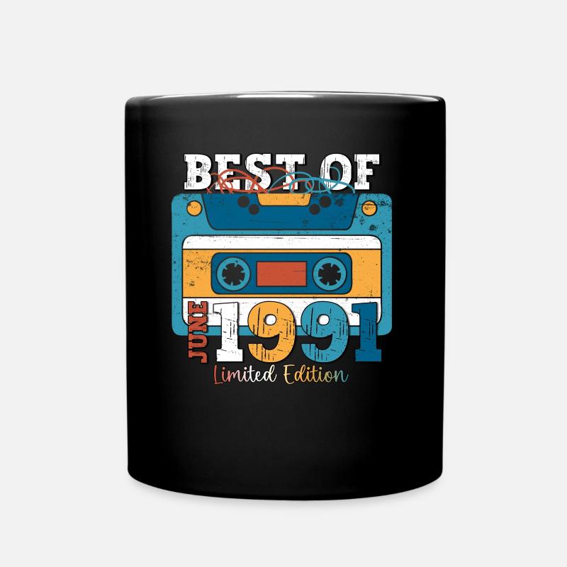 32nd Birthday Man Cassette Juin 1991 - Mug uni - noir