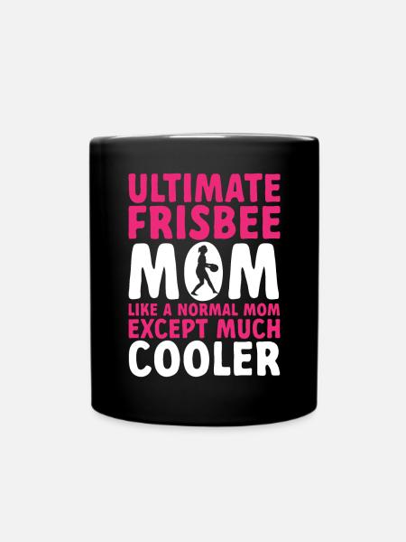 Ultimate Frisbee Throwing Disc - Full Colour Mug - black