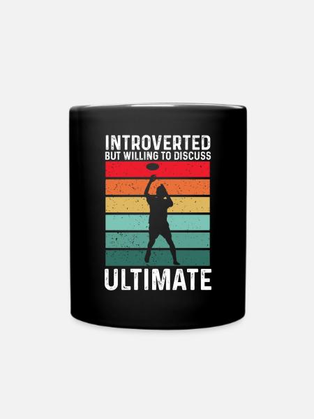 Ultimate Frisbee Wurfscheibe - Tasse einfarbig - Schwarz