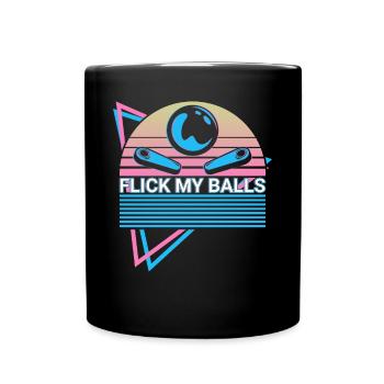Pinball machine rétro - Mug uni - noir - Devant