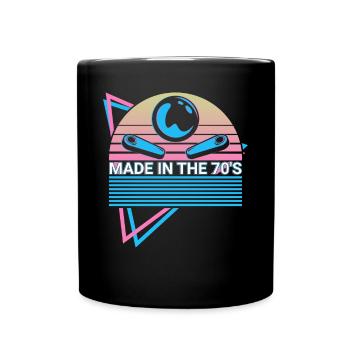 Pinball machine rétro - Mug uni - noir - Devant