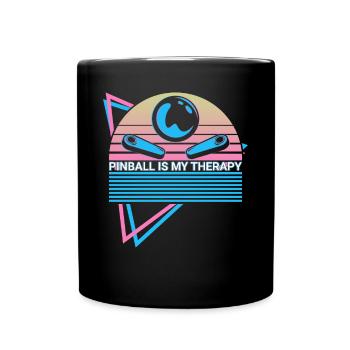 Pinball est mon flipper de thérapie - Mug uni - noir - Devant