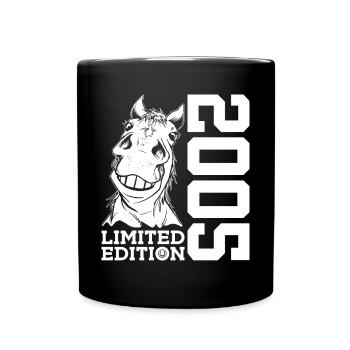 LIMITED EDITION 2005 HORSE 21ST BIRTHDAY RIDING - Full Colour Mug - black - Front