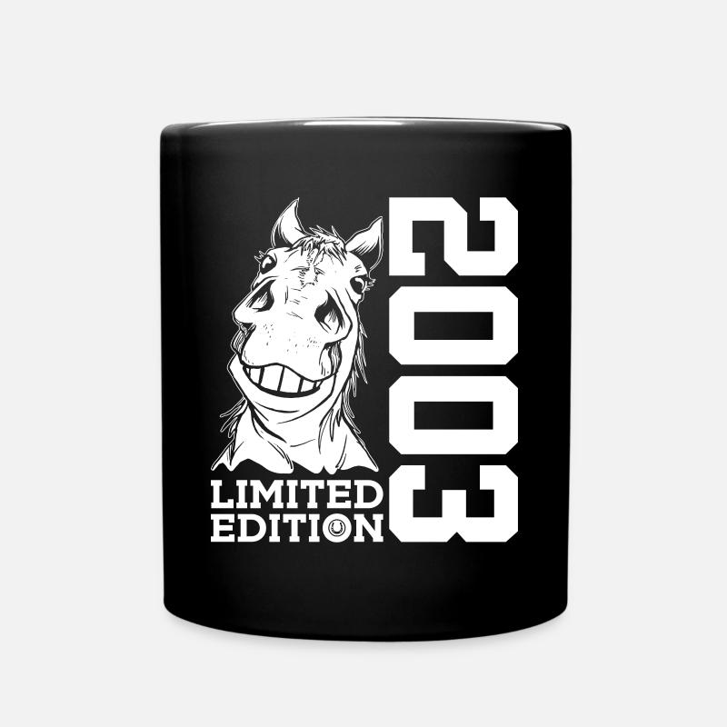 ÉDITION LIMITÉE DE L’ÉQUITATION DU 23E ANNIVERSAIRE DU CHEVAL EN 2003 - Mug uni - noir