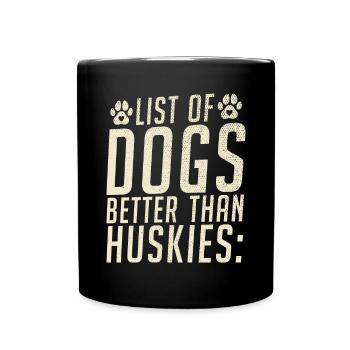 Cadeaux de chien Husky - Mug uni - noir - Devant