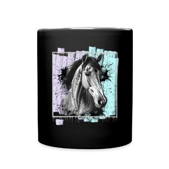 Horse - Full Colour Mug - black - Front